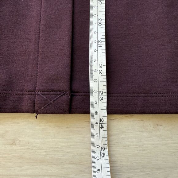 Liverpool Clara Ponte Pencil Skirt Size 6 / Small Dark Purple Stretch Pull On - Picture 8 of 8